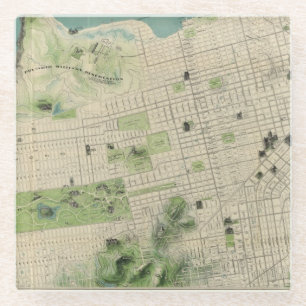 San Francisco Glass Coaster