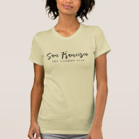 San Francisco Golden City creme slim fit woman's