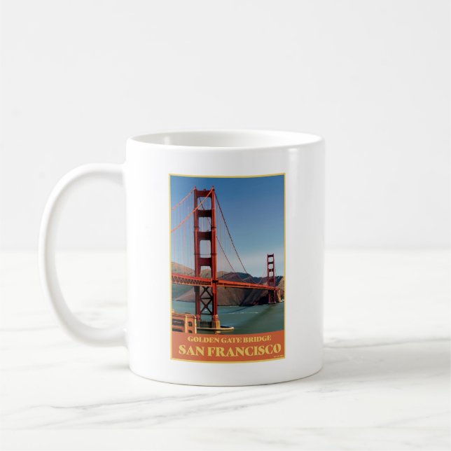 San Francisco Golden Gate Bridge Coffee Mug (Left)