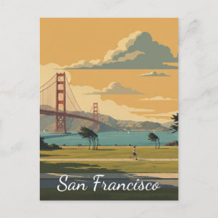 San Francisco Golden Gate Bridge Crissy Field Postcard