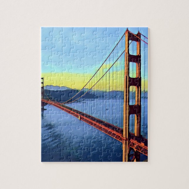 San Francisco - GOLDEN GATE - Bridge Jigsaw Puzzle (Vertical)