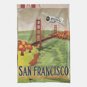 San Francisco Golden Gate Bridge Kitchen Towel