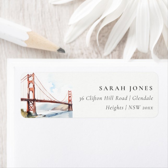 San Francisco Golden Gate Bridge Landscape Address (Insitu)