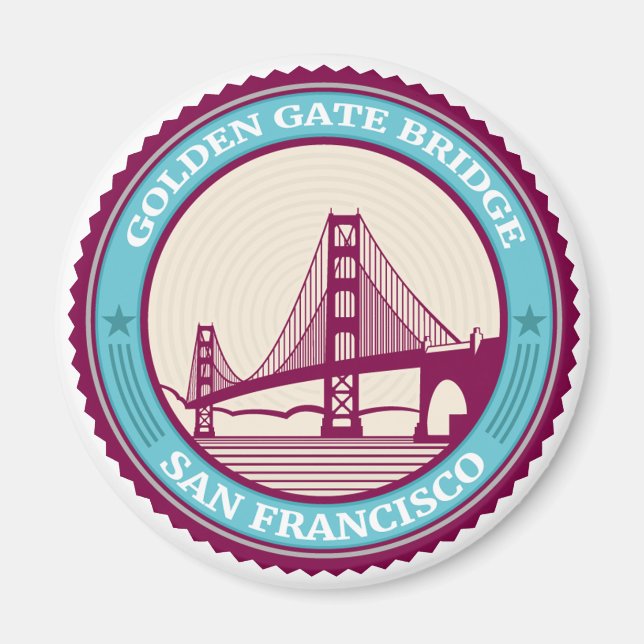 San Francisco Golden Gate Bridge Magnet (Front)