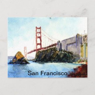 San Francisco Golden Gate Bridge Postcard