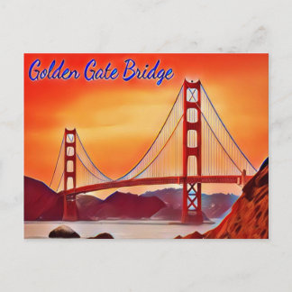 San Francisco Golden Gate Bridge Postcard