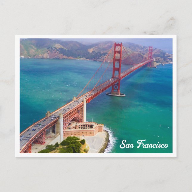 San Francisco Golden Gate Bridge Postcard (Front)