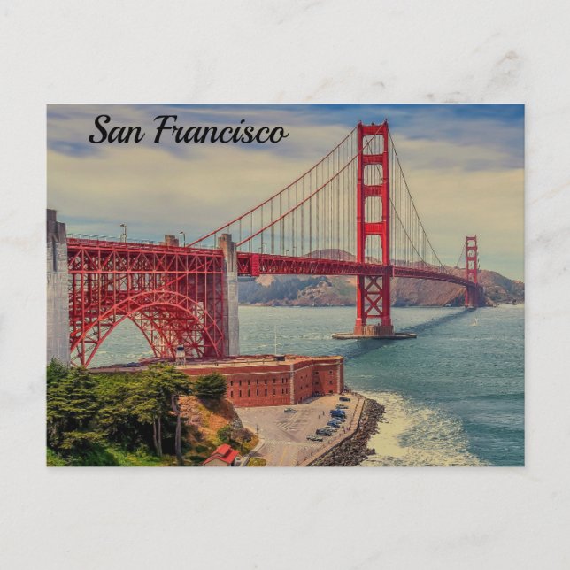 San Francisco golden gate bridge Postcard (Front)