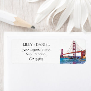San Francisco Golden Gate Bridge Return Address