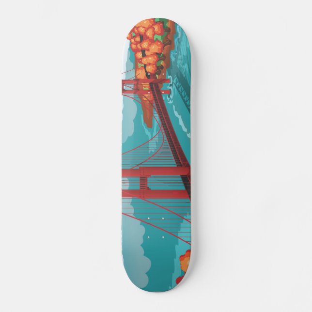 San Francisco Golden Gate Bridge Skateboard (Front)