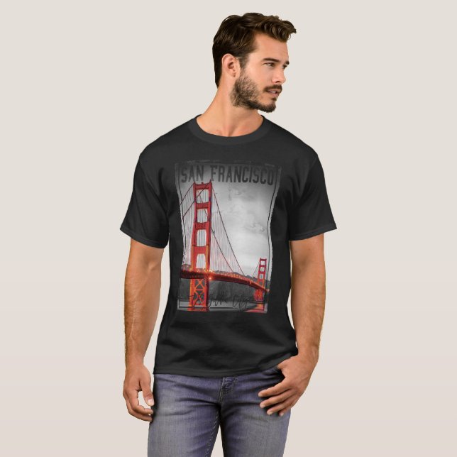 San Francisco, Golden Gate City, T-Shirt (Front Full)