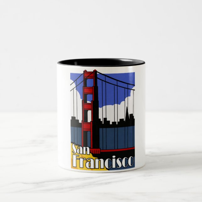 San Francisco golden gate coffee mug (Center)