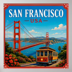 🌉 San Francisco Golden Gate Memory From Visit 🌉 Poster