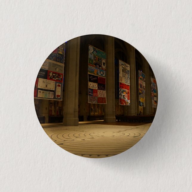 San Francisco Grace Cathedral #6-1 Pinback Button (Front)