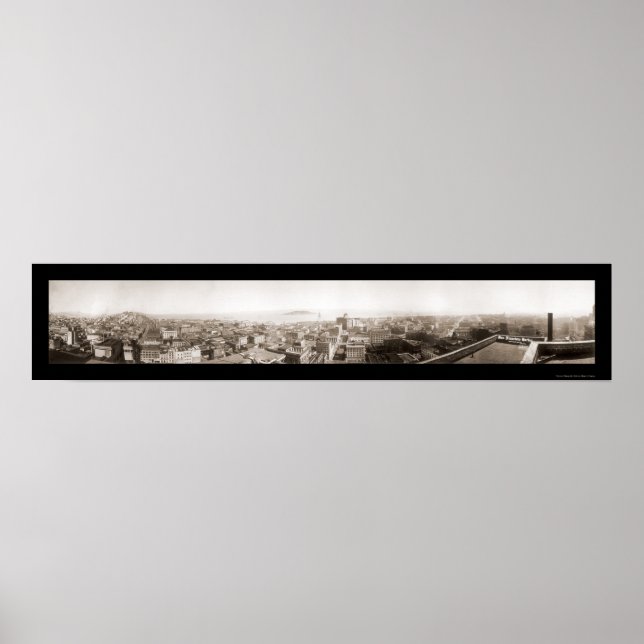 San Francisco Harbor Photo 1920 Poster (Front)