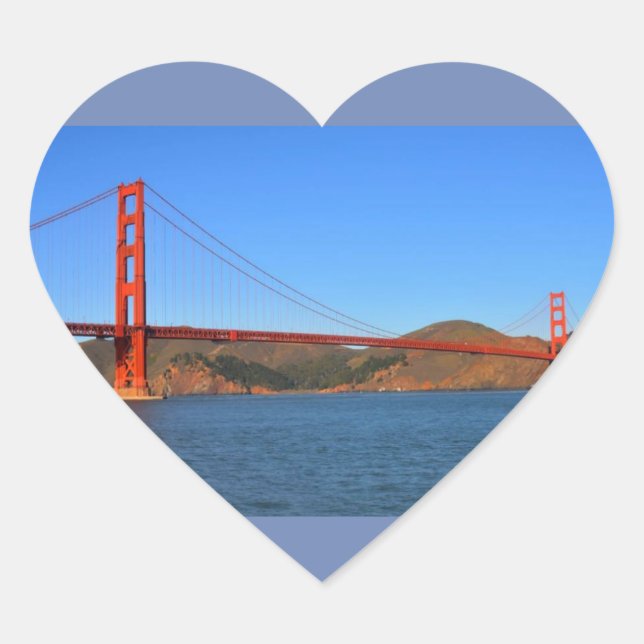 SAN FRANCISCO HEART STICKER (Front)