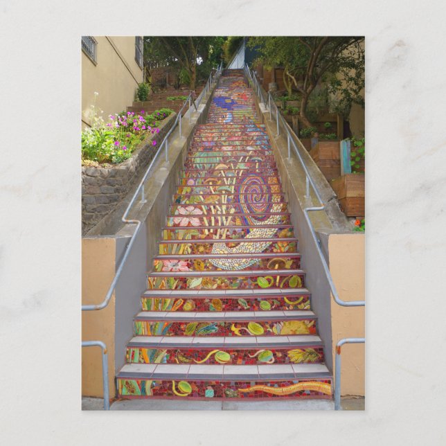 San Francisco Hidden Garden Steps #1 Postcard (Front)