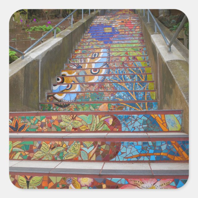 San Francisco Hidden Garden Steps #5 Stickers (Front)