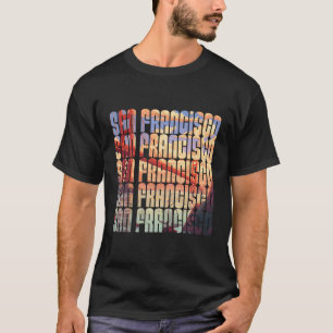 San Francisco Iconic Golden Gate Bridge Shoreline  T-Shirt