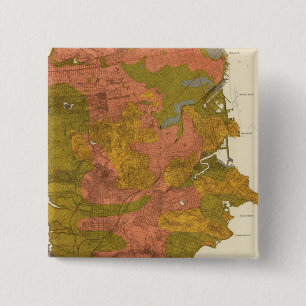 San Francisco intensity of earthquake 2 Inch Square Button
