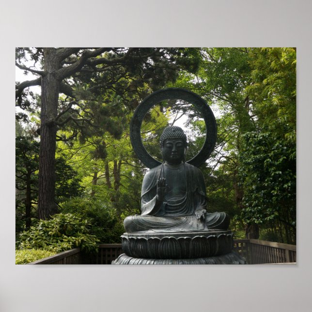 San Francisco Japanese Tea Garden Buddha Poster (Front)