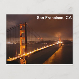 San Francisco Late Night View Postcard