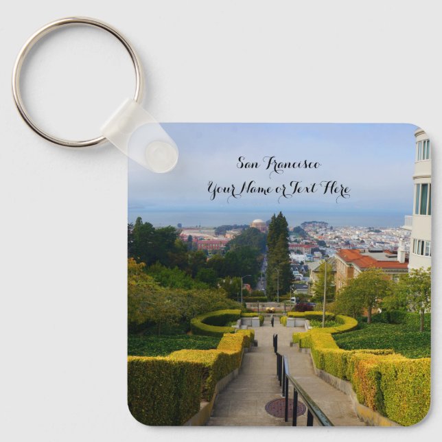 San Francisco Lyon Street Steps #2-2 Keychain (Front)