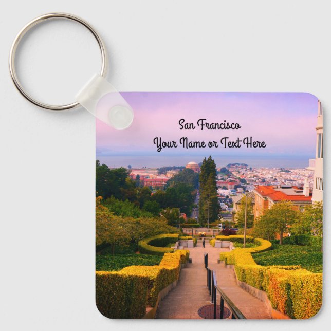 San Francisco Lyon Street Steps #2-3 Keychain (Front)