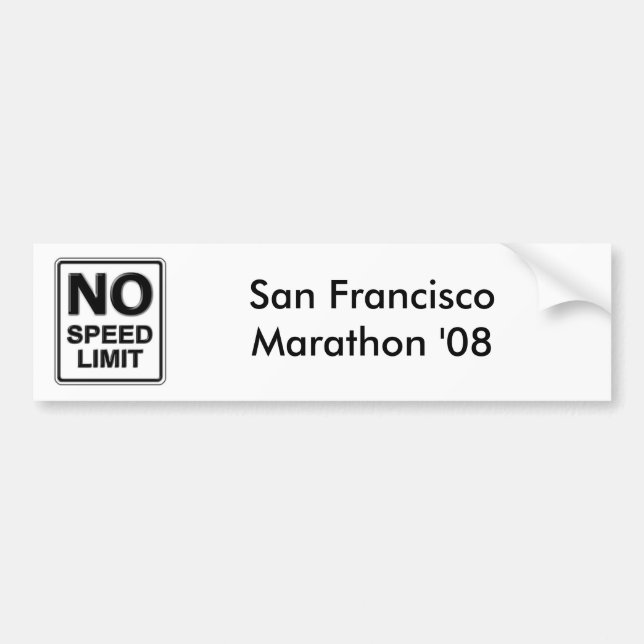 San Francisco Marathon '08 Bumper Sticker (Front)