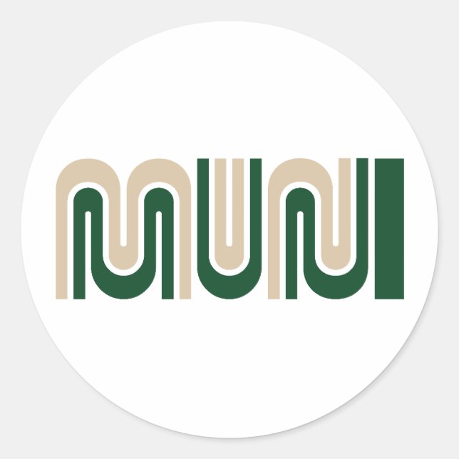 San Francisco Muni Logo Sticker (Front)