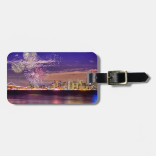 San Francisco New Year Fireworks Luggage Tag