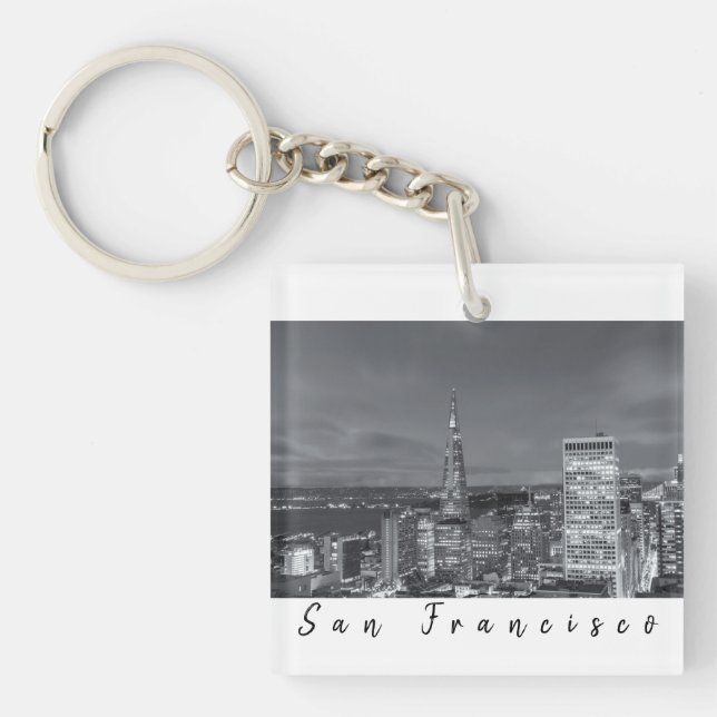 San Francisco Nighttime Keychain (Front)