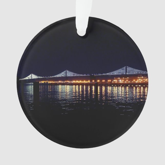 San Francisco Oakland Bay Bridge #2-1 Ornament (Front)