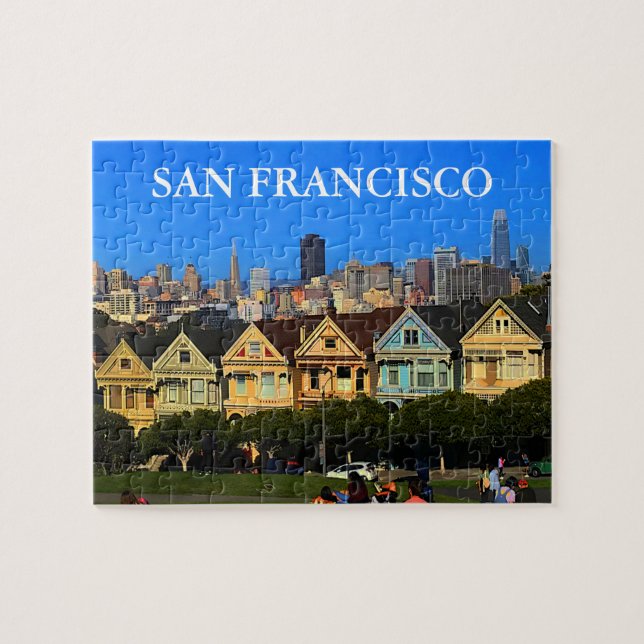 San Francisco Painted Ladies #1-2 Jigsaw Puzzle (Horizontal)
