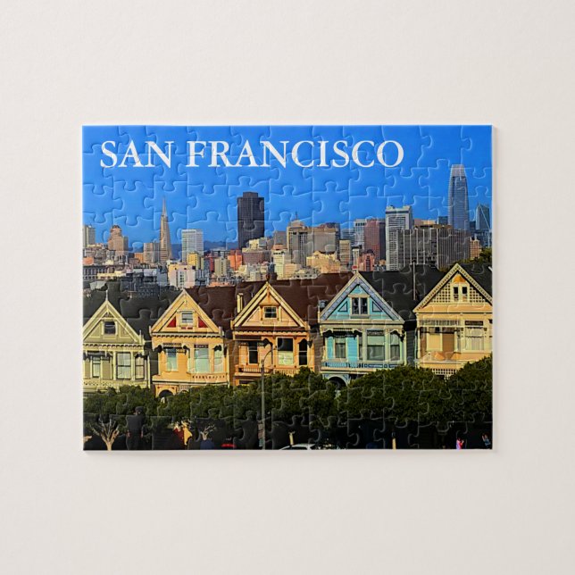 San Francisco Painted Ladies #1-3 Jigsaw Puzzle (Horizontal)