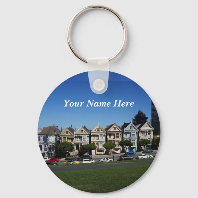 San Francisco Painted Ladies #4 Keychain (Front)