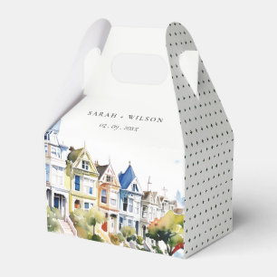 San Francisco Painted Ladies Landscape Wedding Favor Box