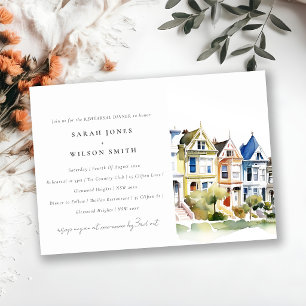 San Francisco Painted Ladies Rehearsal Dinner Invitation