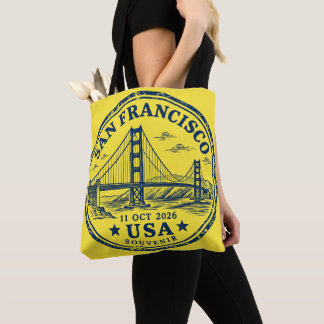 San Francisco passport stamp tote Bag