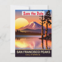 San Francisco Peaks Arizona Wedding Invitation