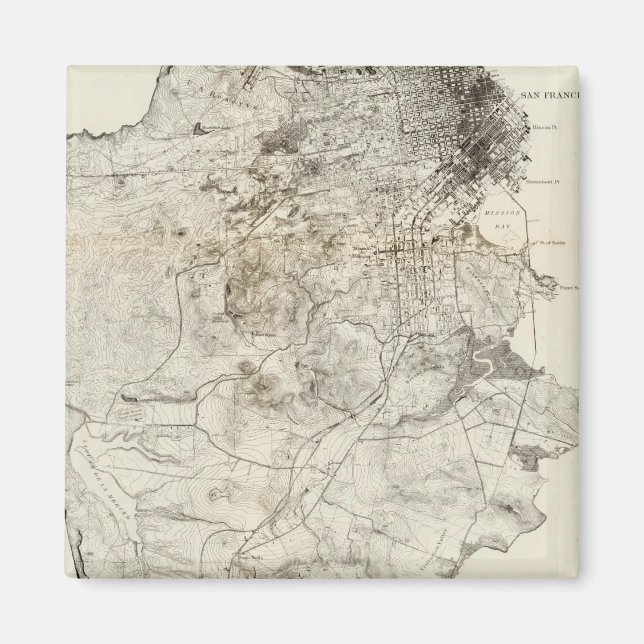 San Francisco Peninsula Magnet (Front)