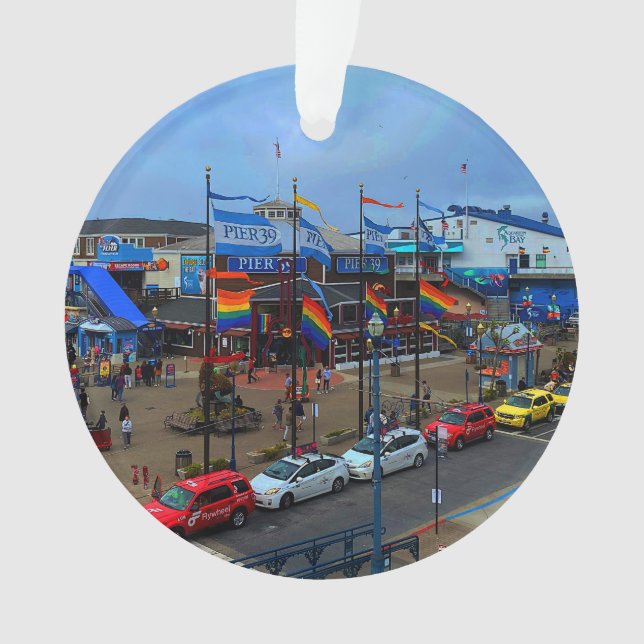 San Francisco Pier 39 Pride #1 Ornament (Front)