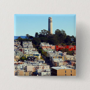 san francisco pioneer park 2 inch square button