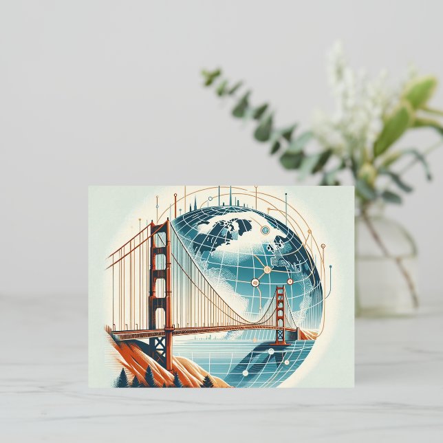 San Francisco Postcard | Golden Gate Bridge (Standing Front)