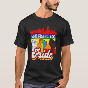 San Francisco Pride Rainbow Gay Pride Flag  Lgbt T-Shirt