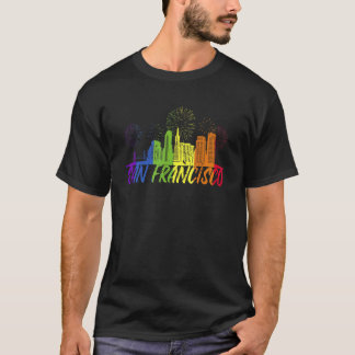 San Francisco Pride Skyline Pride Parade San Fran T-Shirt