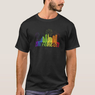 San Francisco Pride Skyline Pride Parade San Franc T-Shirt
