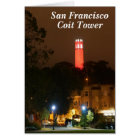San Francisco Red Coit Tower Card