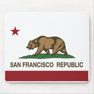 San Francisco Republic Flag Mouse Pad