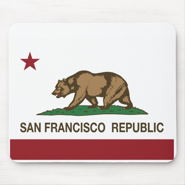 San Francisco Republic Flag Mouse Pad (Front)